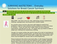 Tablet Screenshot of mastectomysolutions.com